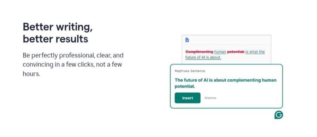 قدرة Grammarly في إنشاء محتوي بالذكاء الاصطناعي خالٍ من الأخطاء